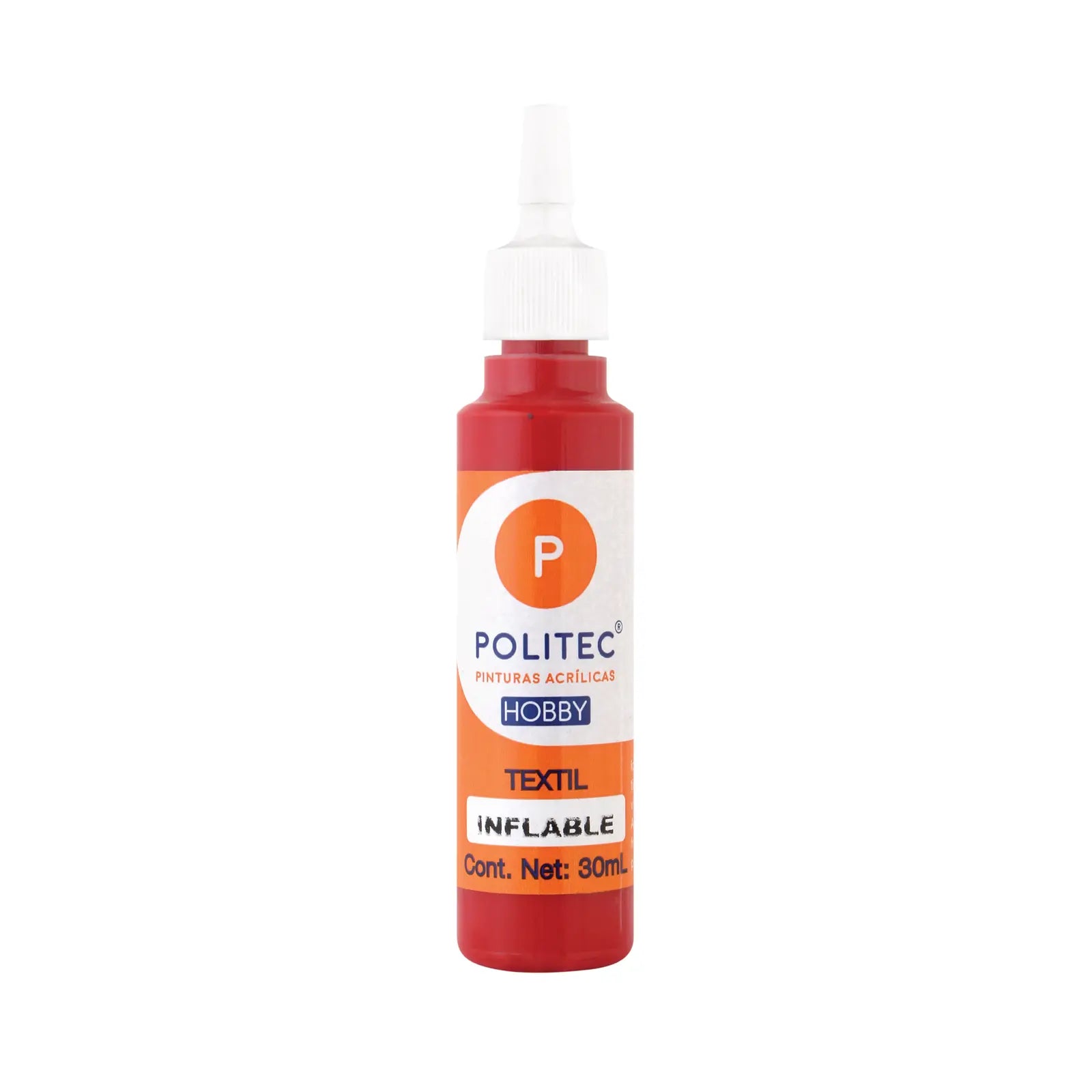 POLITEC - Pintura textil inflable Línea Hobby rojo no 408 | #be1440 | mate | ? | inflable / 30 ml - Politec - accesorios