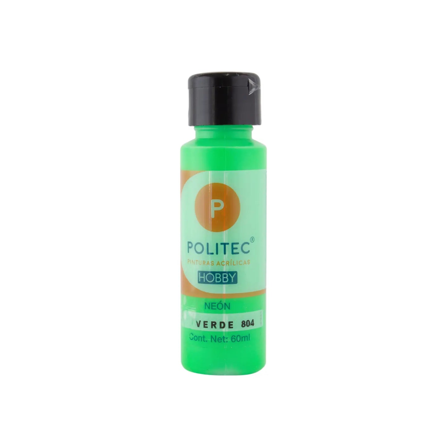 POLITEC - Pintura acrílica neón Línea hobby 60ml Politec