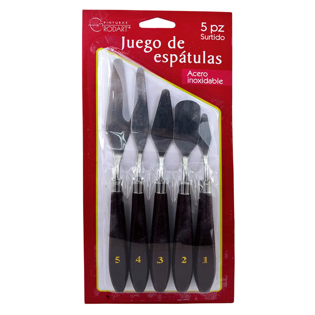 RODART - Set de 5 espátulas metálicas Rodart