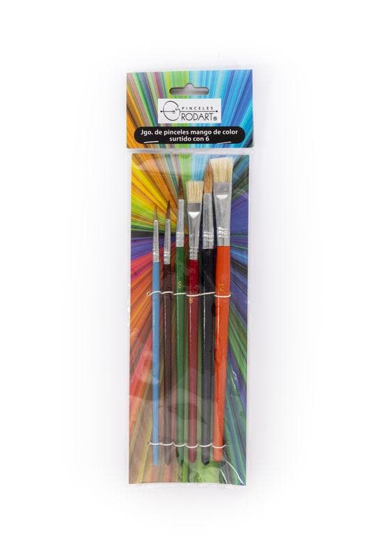 RODART - Juego de 6 pinceles surtidos