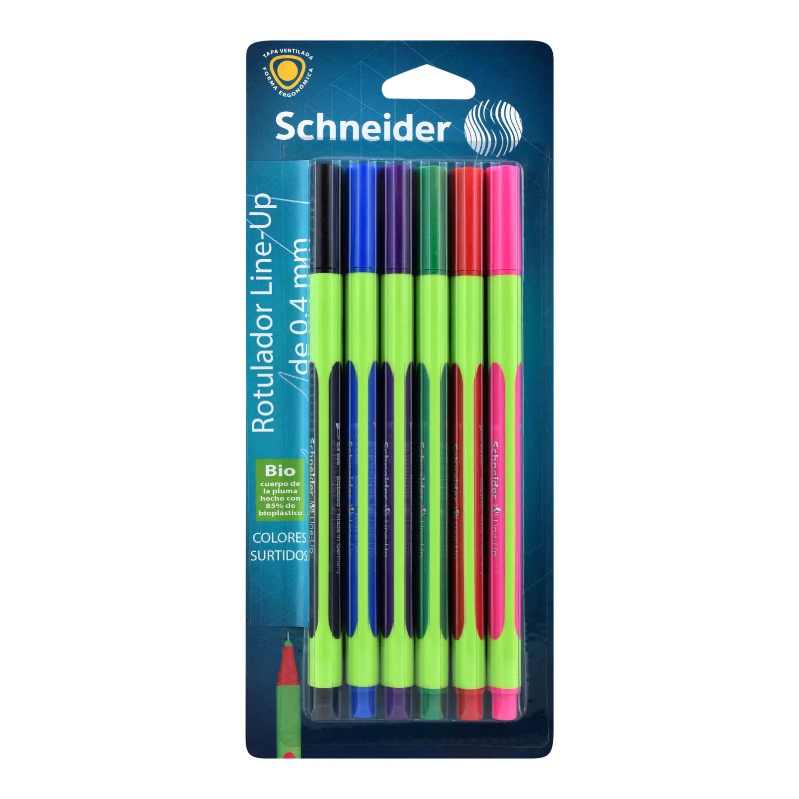 Schneider P073253 Blister – 1 Penna A Sfera Con Inchiostro Viscoglide, Blu, Refillabile, Asciugatura Rapida - 2