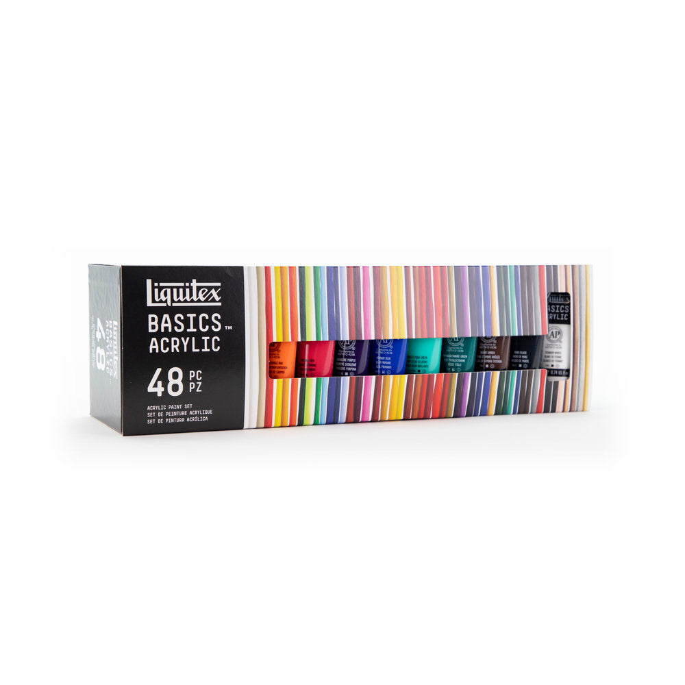 Liquitex -  Set de pintura acrilica row basics con 48 piezas