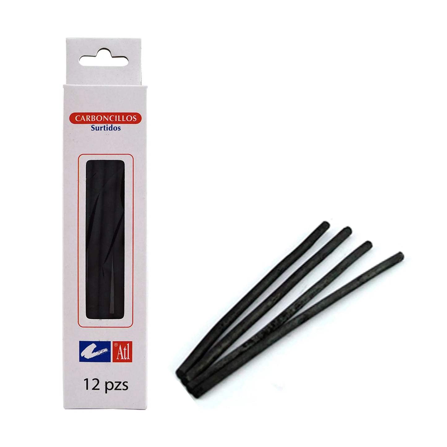 ATL - Caja con 12 carboncillos surtidos ATL
