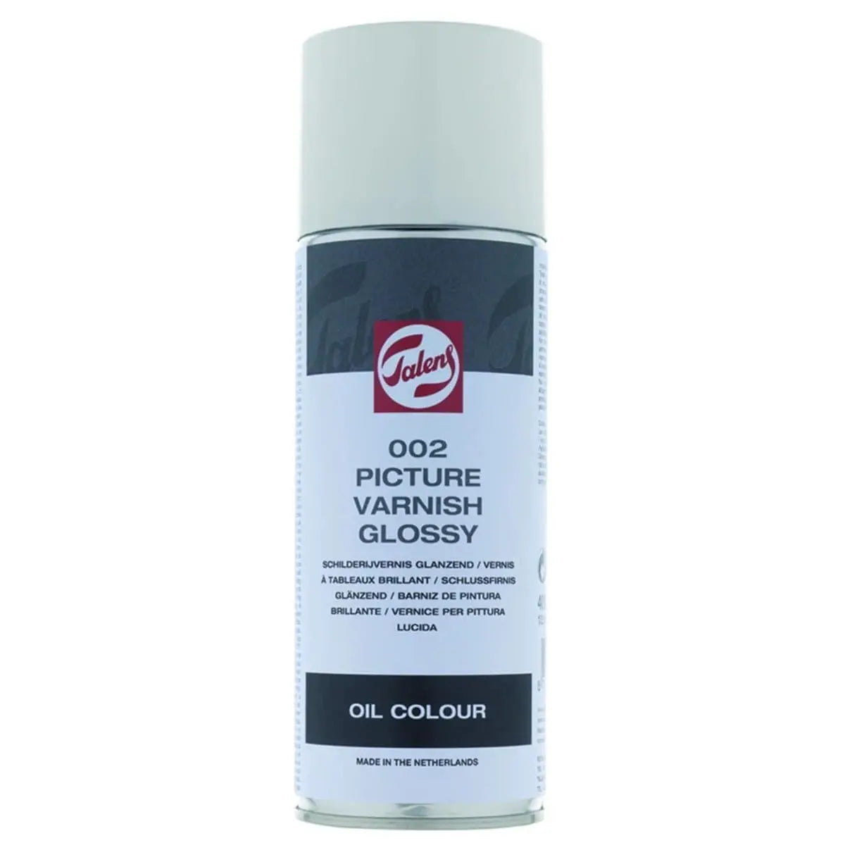 Talens - Barniz de pintura brillante en spray n¬∞ 002 Talens - Barniz de pintura brillante en spray n¬∞ 002 - Royal Talens - vista lateral
