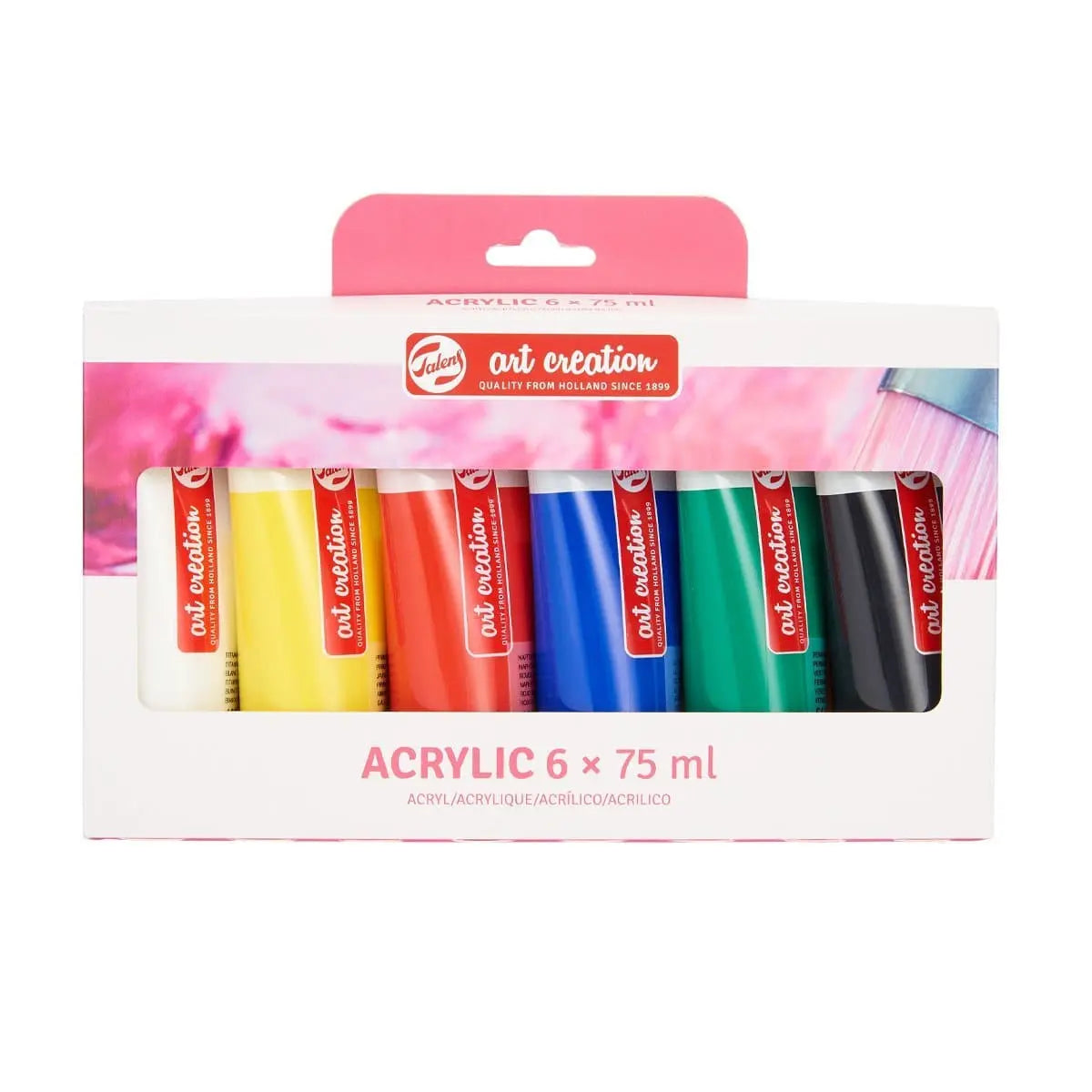 ART CREATIONS - SET DE ACRÍLICO CON 6 PIEZAS DE 75 ML #3582806M Art Creations