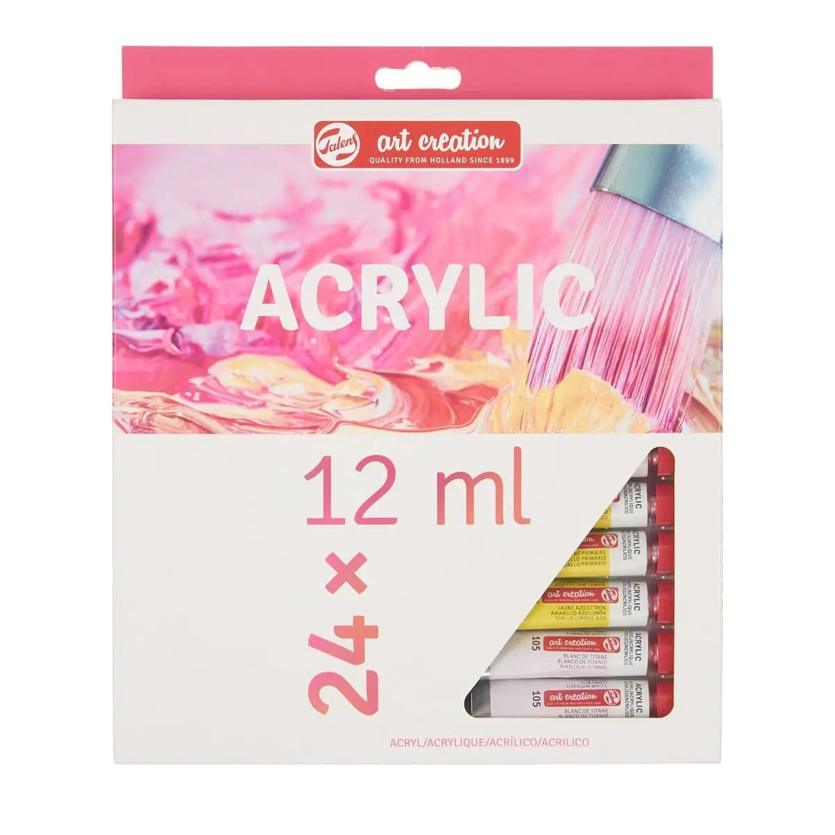 ART CREATIONS - CREATION - SET ACRÍLICO CON 24 PIEZAS DE 12 ML #9021724M Art Creations