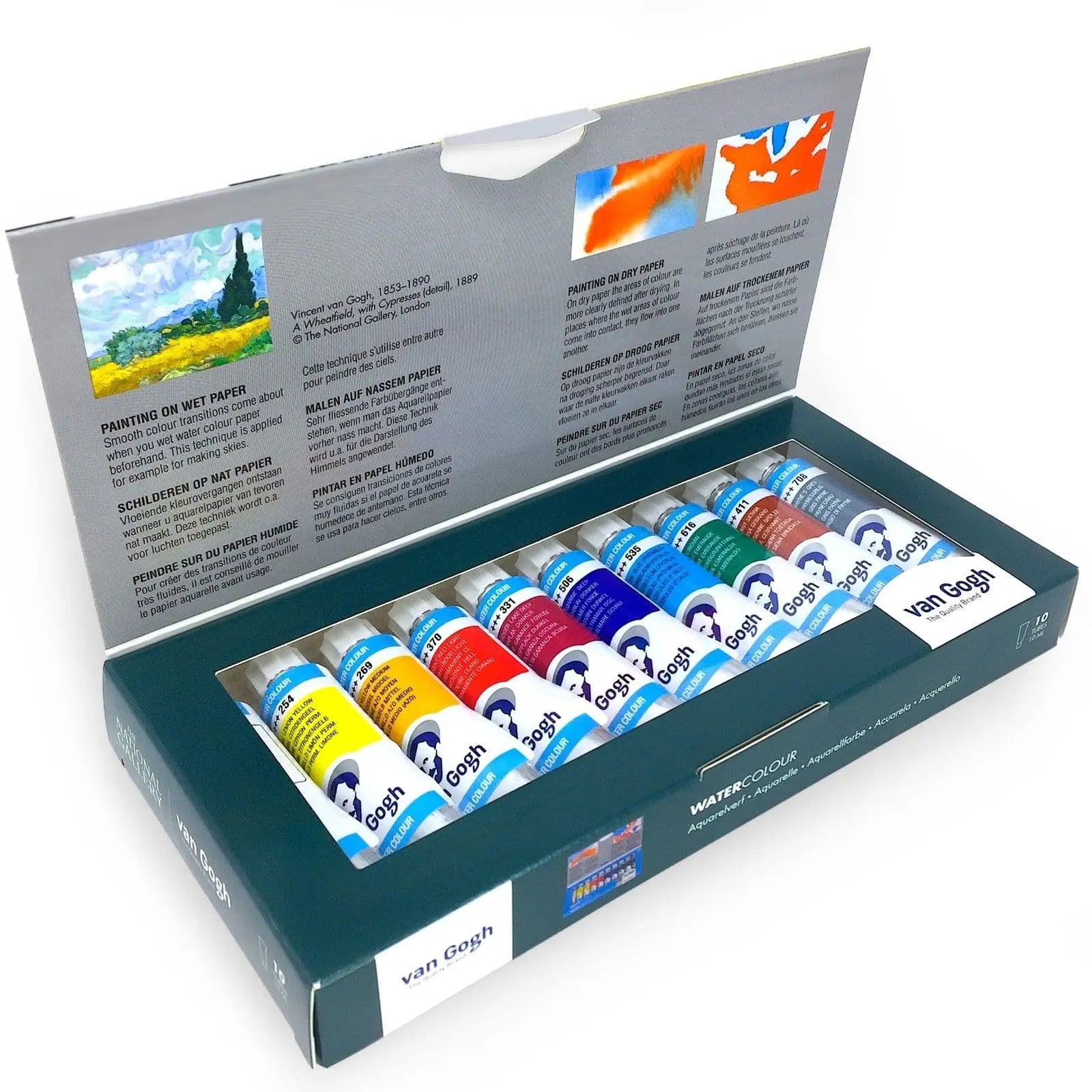 Van gogh - Set básico con 10 tubos 10 ml de acuarela Van Gogh