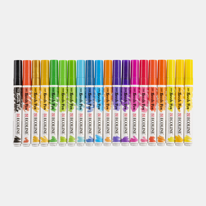 ECOLINE Brushpen set con 20 rotuladores