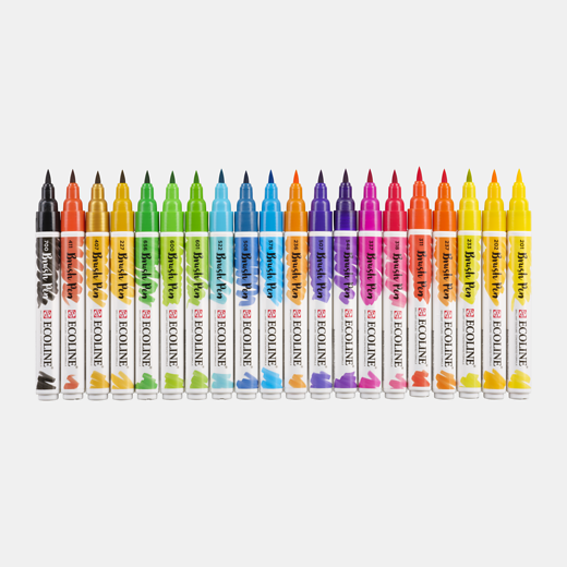 ECOLINE Brushpen set con 20 rotuladores