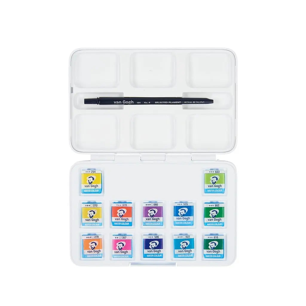 Van Gogh - Set acuarela 12 pastillas tonos vibrantes + pincel  #20808643 Van Gogh