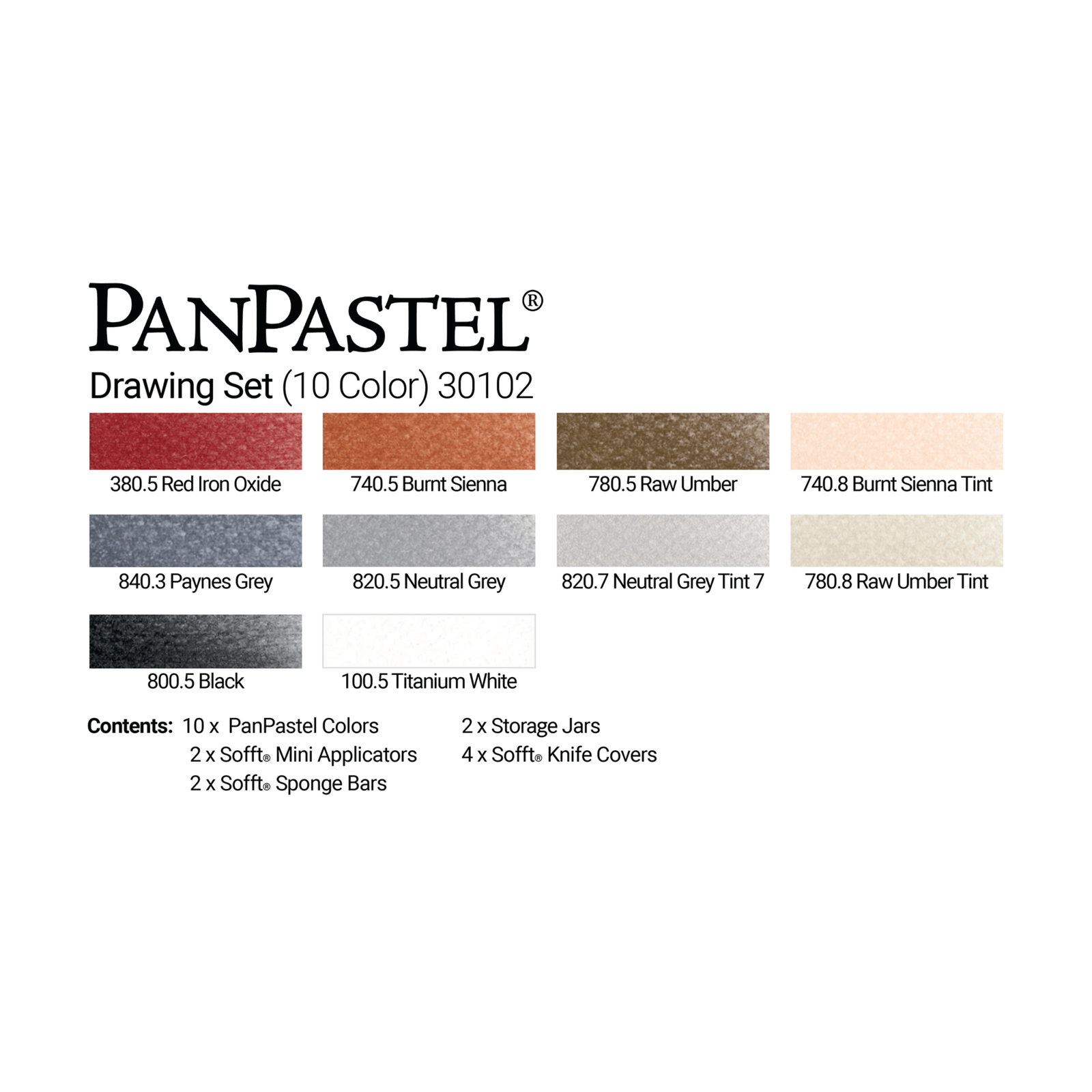 PANPASTEL - SET DE DIBUJO CON 10 COLORES #30102