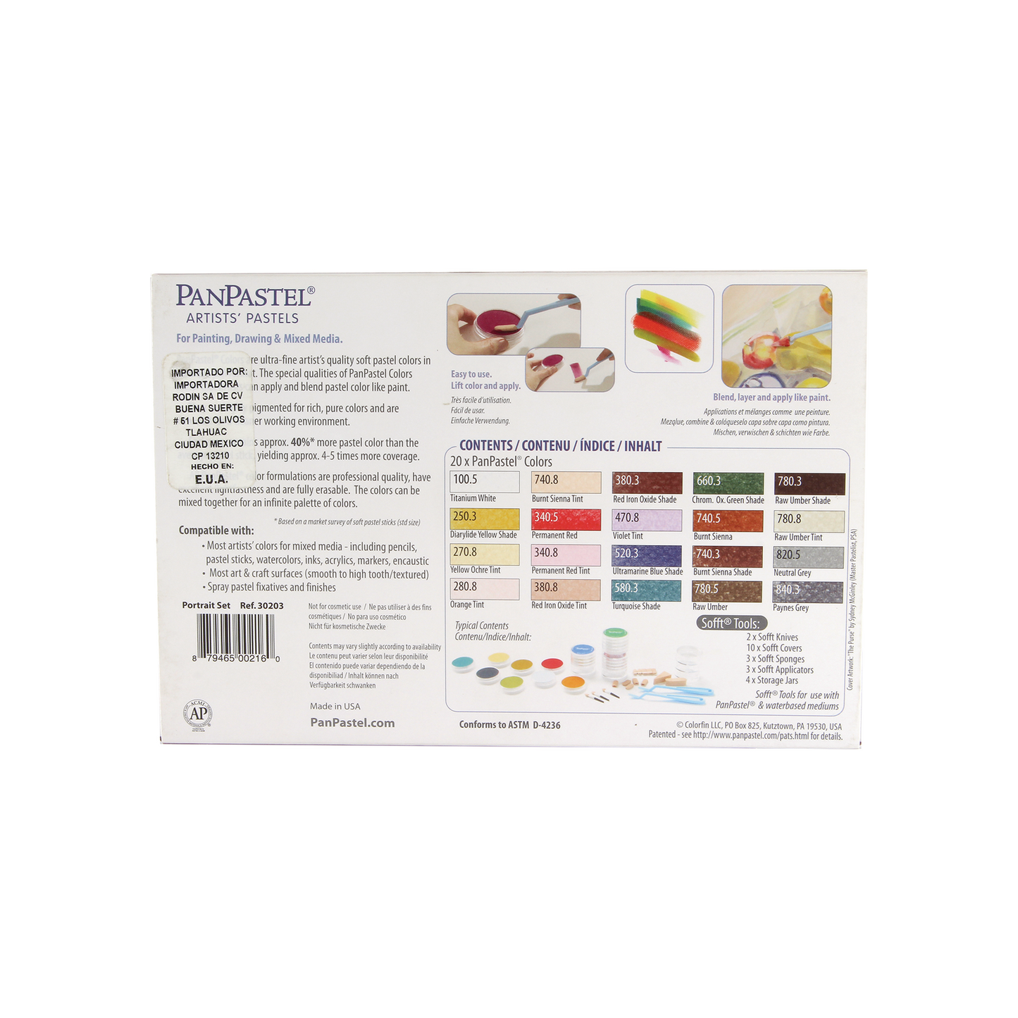 PANPASTEL - Set retrato con 20 colores #30203