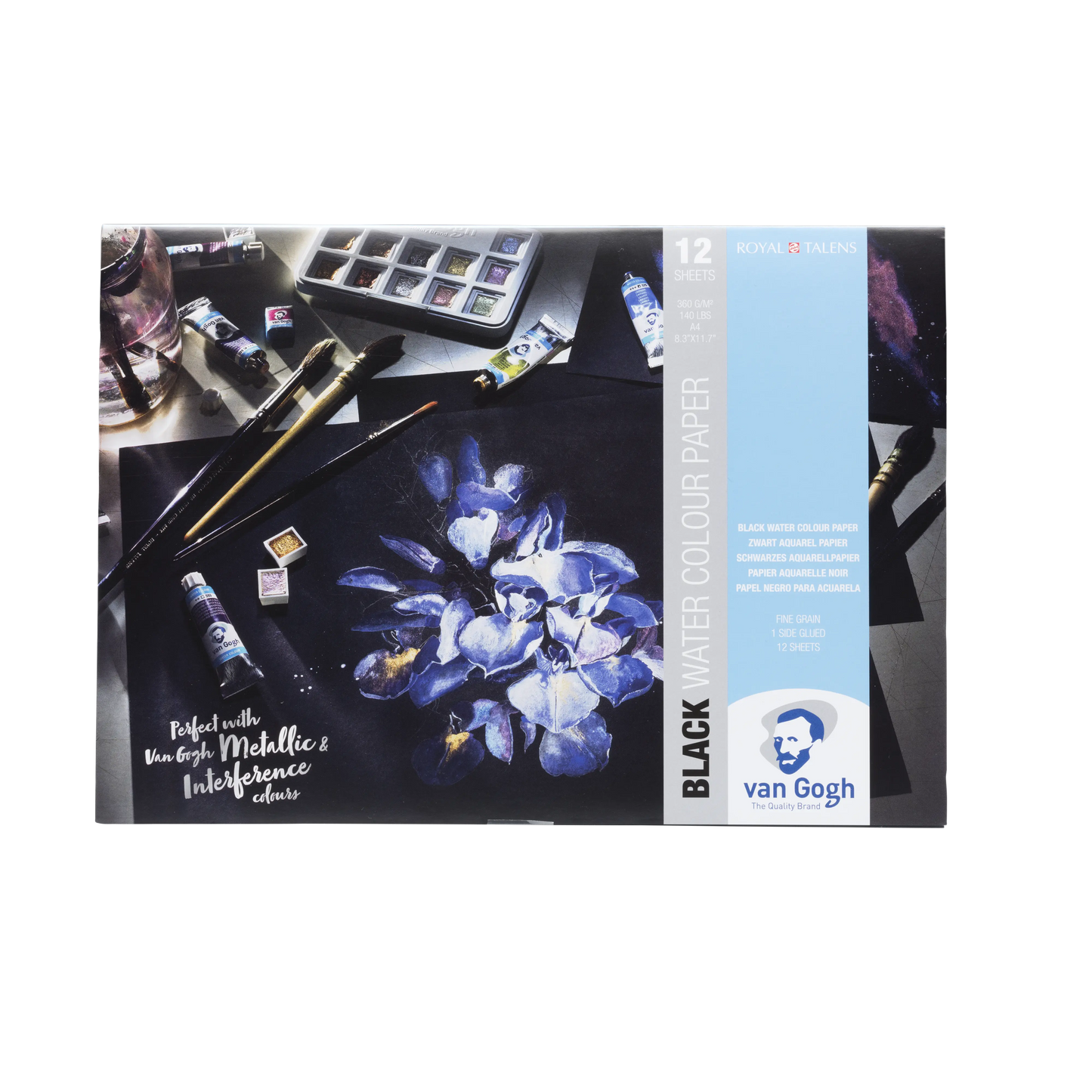 Van gogh - Papel negro para acuarela 360 gr - Van Gogh