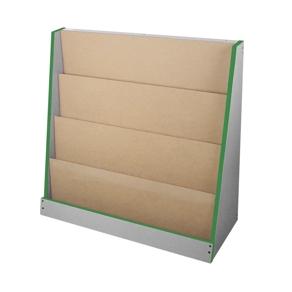 STAND PARA LIBROS CHICO BLANCO FILO VERDE - Diako - vista lateral