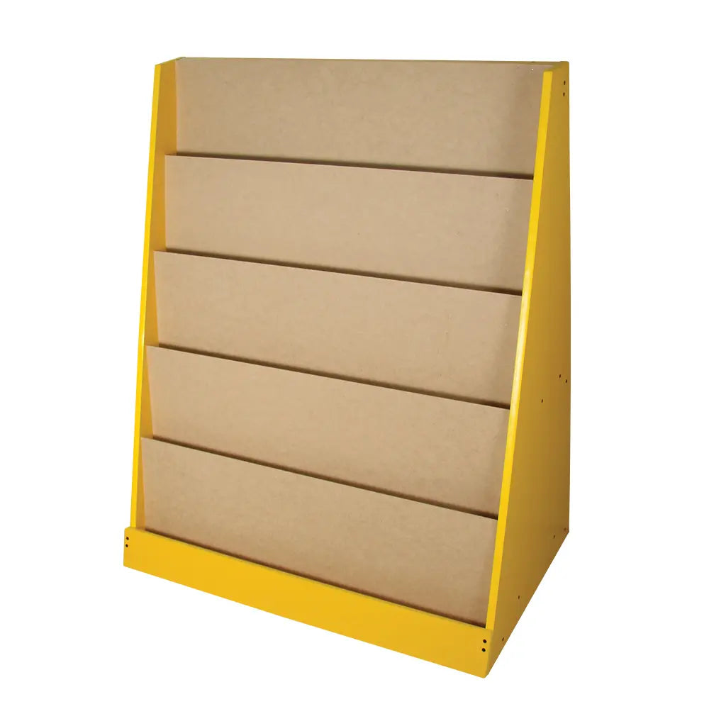 STAND PARA LIBROS GRANDE AMARILLO - Diako - vista lateral