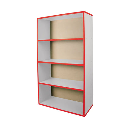 LIBRERO BLANCO FILO ROJO - Diako