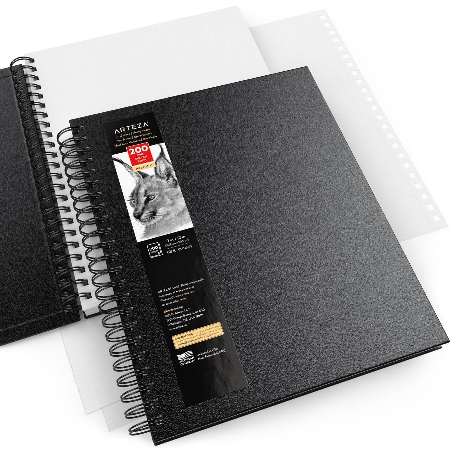 Set de 2 Sketchbook Cuaderno Dibujo Pasta Dura 23x30 Arteza