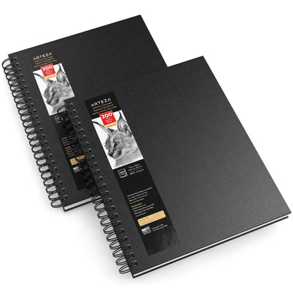 Set de 2 Sketchbook Cuaderno Dibujo Pasta Dura 23x30 Arteza
