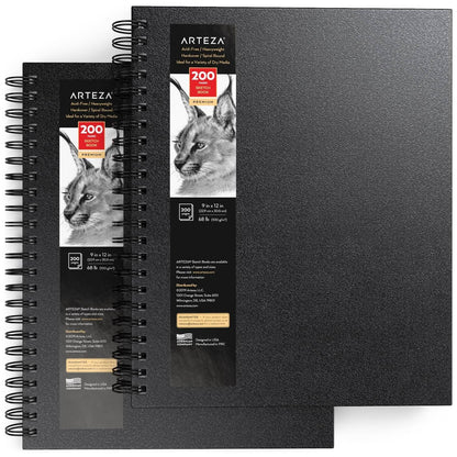 Set de 2 Sketchbook Cuaderno Dibujo Pasta Dura 23x30 Arteza