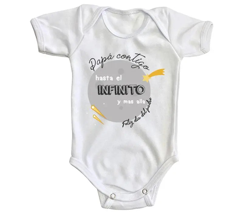 Body Bebé Papá Contigo Al Infinito y Mas Allá - MarchanteMX