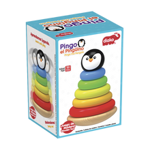 Pirámide Apilable Pingo Pingüino de Madera Ensarte Diako