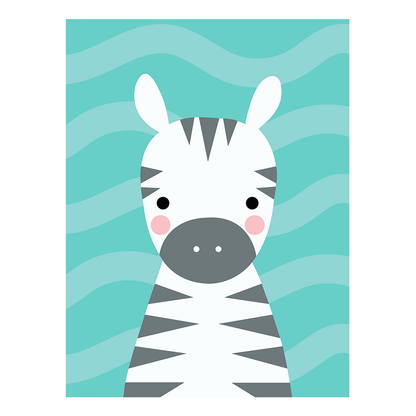 PINTA POR NÚMERO 30 x 40 BABY CEBRA