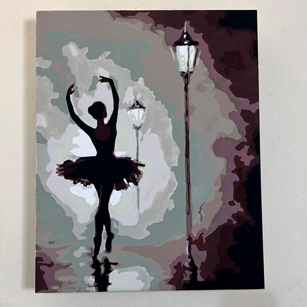 PINTA POR NUMERO 40X50 BALLET DE NOCHE