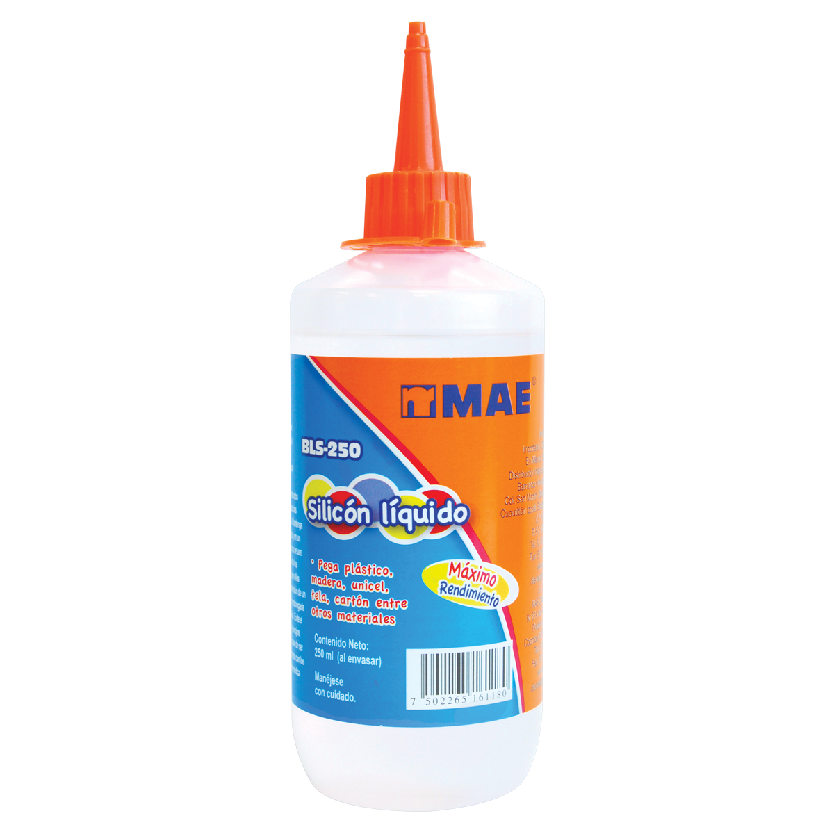 Silicón liquido 250 ml Mae pieza