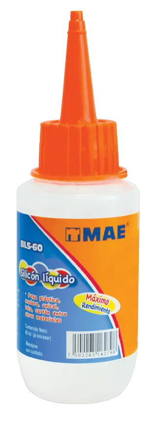 6pzs Silicon Liquido Transparente Mae 60ml Pegamento 45% MAE