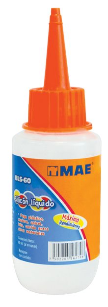 6pzs Silicon Liquido Transparente Mae 60ml Pegamento 45%