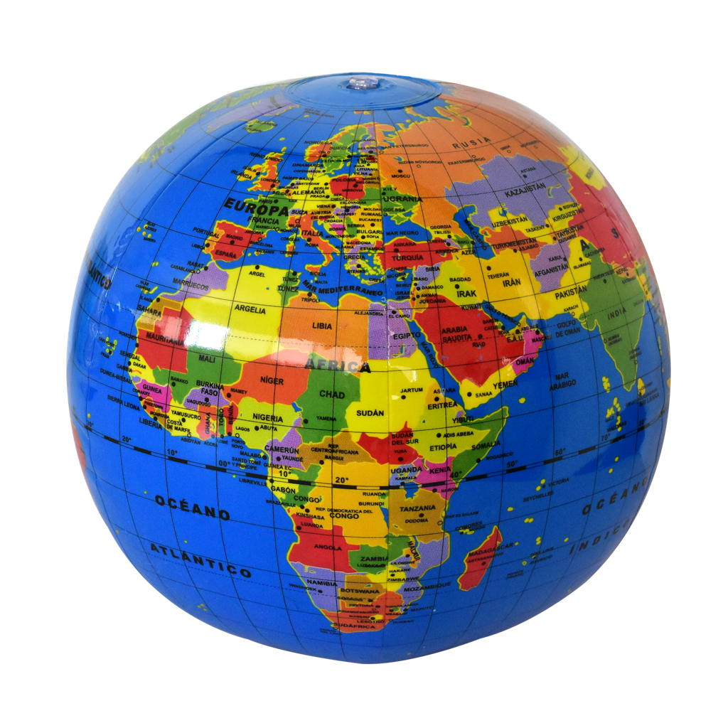GLOBO INFLABLE PAÍSES Y CAPITALES