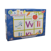 JUEGO DE MEMORIA Y LOTERIA ABC