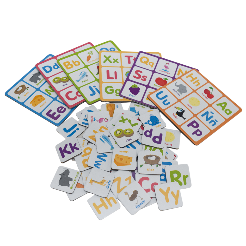 JUEGO DE MEMORIA Y LOTERIA ABC