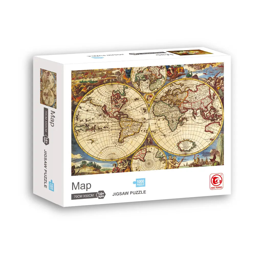 ROMPECABEZAS MAPA DE PAPEL 1000 PZS - Diako
