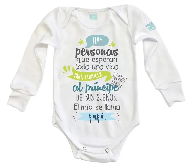 Body Bebe Se Llama Papá Manga Corta / Blanco / 6 - Coveme - detalle