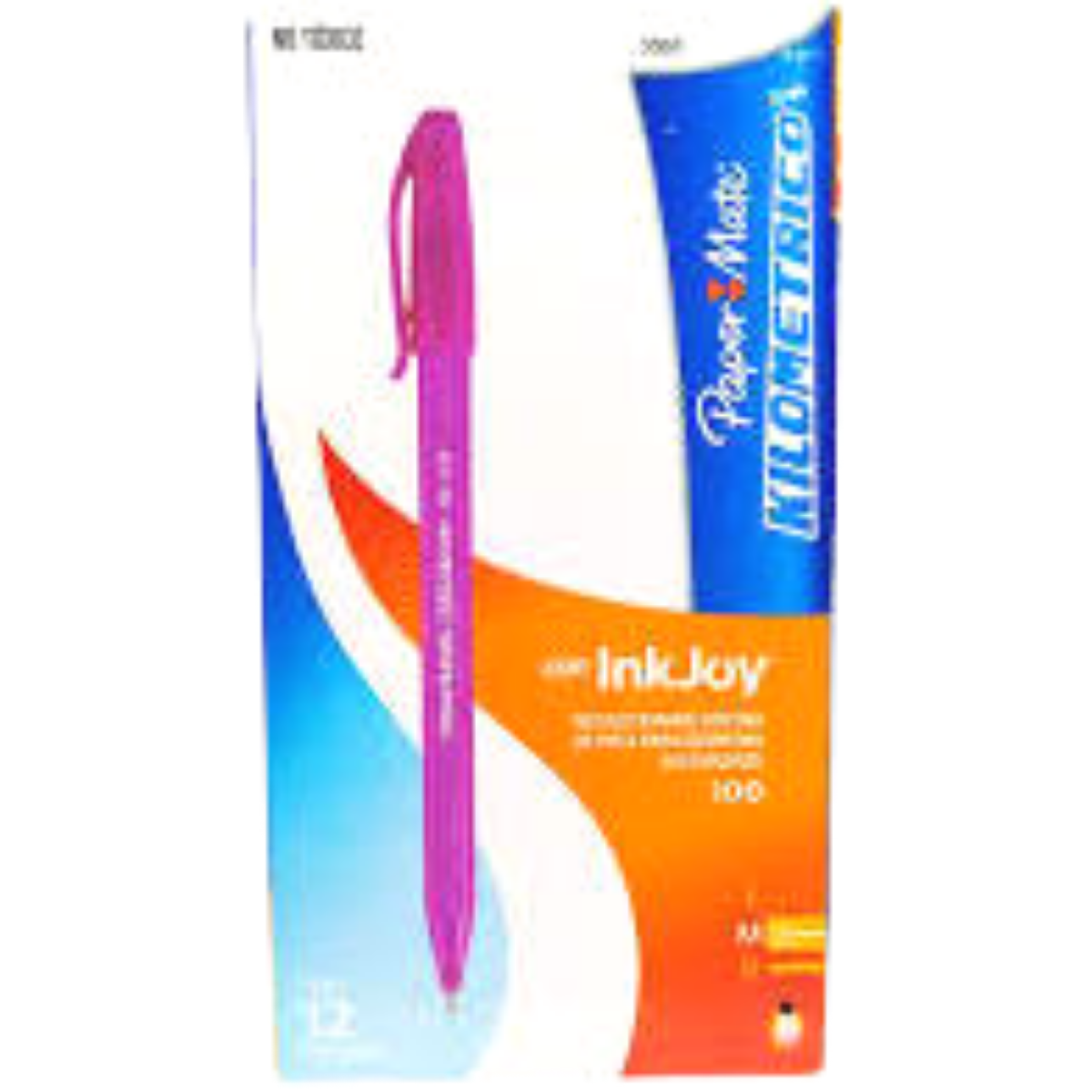 Bolígrafo Kilométrico Paper Mate Magenta 12 piezas - MarchanteMX