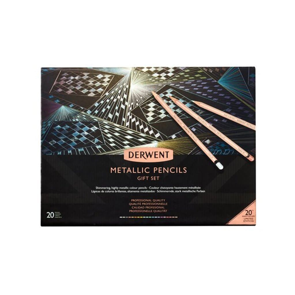 Derwent - Caja metálica con 20 lápices metálicos colección de aniversario # 2305598