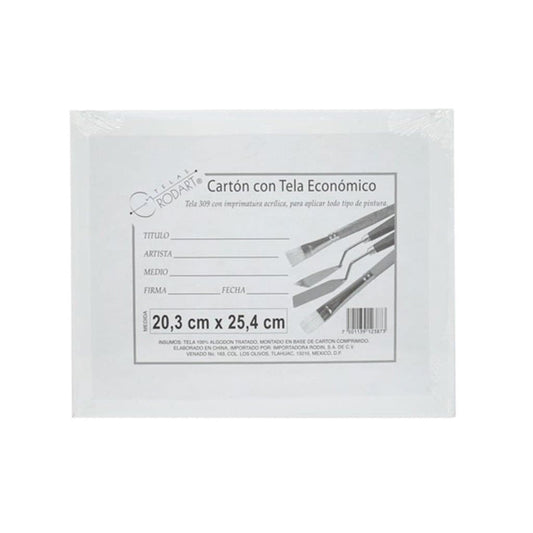 Cartón con tela rectangular Tamaño a Escoger