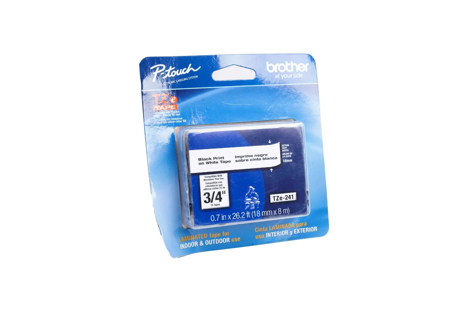 Cinta Brother TZe negro sobre blanco TZe-231 - Brother - vista lateral