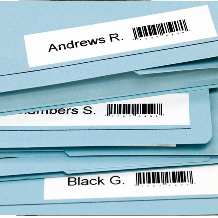 Cinta Plástica Transparente Tinta Negra 12mm Dymo - MarchanteMX