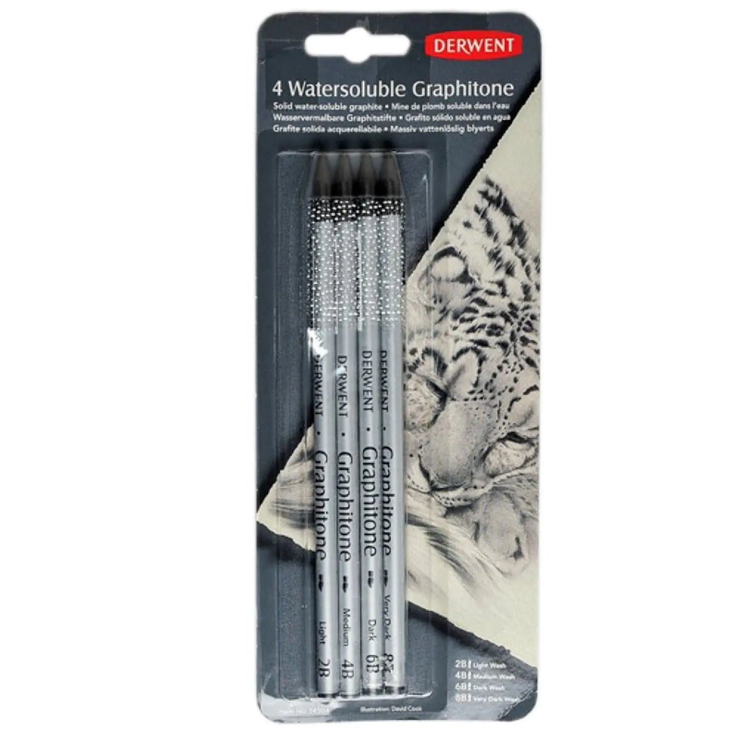Derwent Set de lápices acuarelables graphitone 4 piezas Derwent - Set de lápices acuarelables graphitone 4 piezas - Derwent