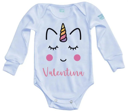 Body Bebé Cara Unicornio Niña - MarchanteMX