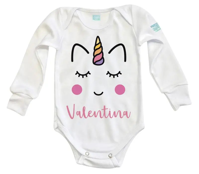 Body Bebé Cara Unicornio Niña - MarchanteMX