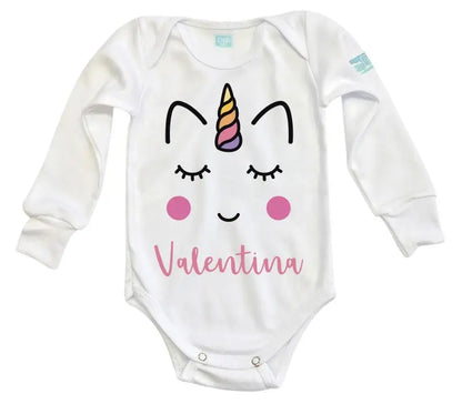 Body Bebé Cara Unicornio Niña - MarchanteMX