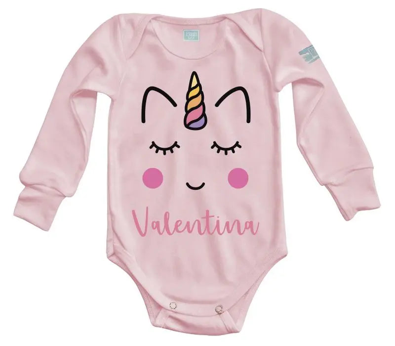 Body Bebé Cara Unicornio Niña - MarchanteMX