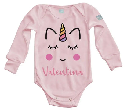 Body Bebé Cara Unicornio Niña - MarchanteMX
