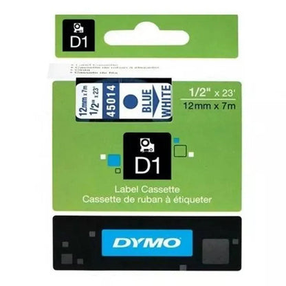 Cinta Rotuladora Blanca Con Tinta Azul 19mm x 7m 45804 - dymo - detalle