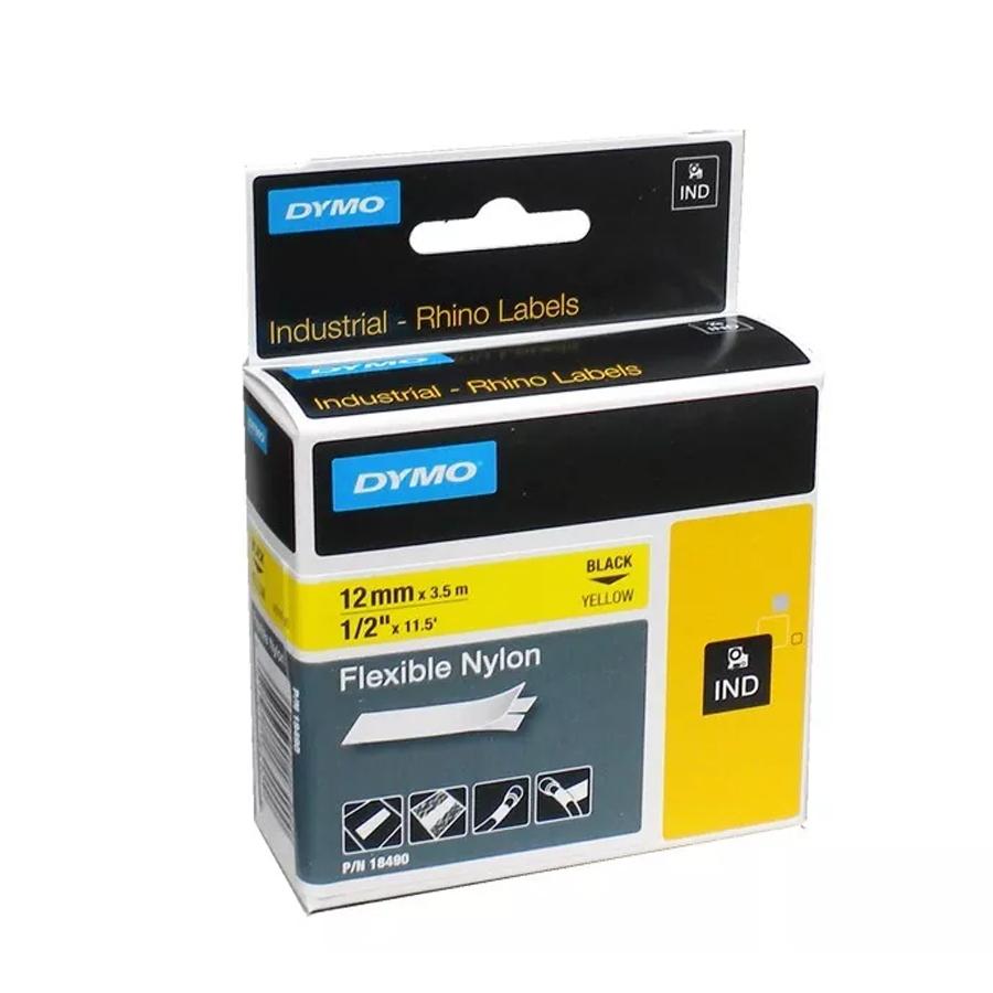Cinta Nylon Flexible Amarillo 12mm Dymo - MarchanteMX