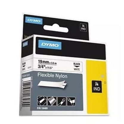 Cinta Nylon Flexible Blanca 19mm Dymo - MarchanteMX