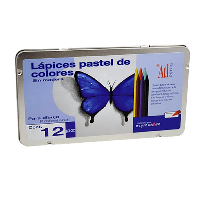 Lápices De Colores Sin Madera En Tonos Pastel - MarchanteMX